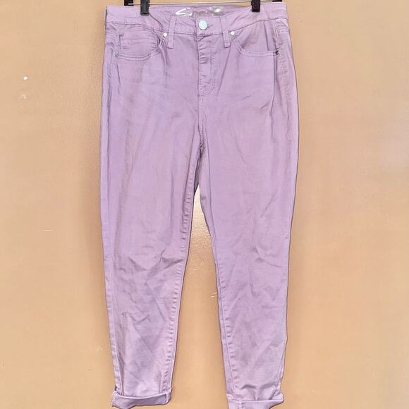 Seven 7 Jeans Mid Rise Ankle Skinny Purple Stretch Jeans Women's - Size 12 - Picture 8 of 12